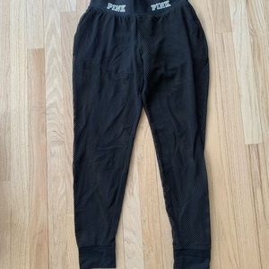 Victoria’s Secret PINK Sz S  Black Mesh Leggings
